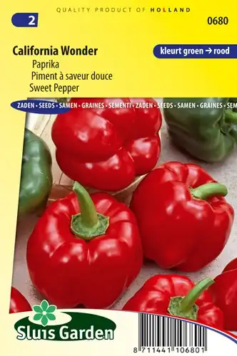 Peperone dolce California Wonder - Capsicum Annum - 65 Semi