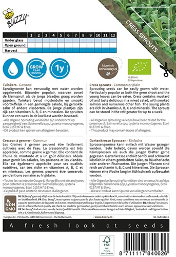 Organic Sprouting Germogli di Crescione BIO - Buzzy-2