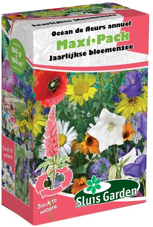 Spargitore di semi Fiori perenni di Prato.  Contenitore aspersore richiudibile - Maxi Pack Sluis Garden