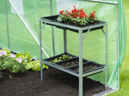Potting Bench Foldable Galvanized Steel – Nature