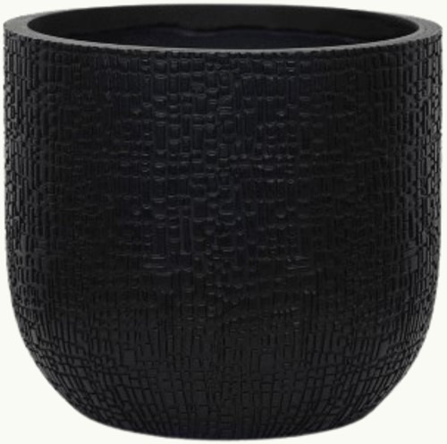 Bloempot Capi Nature Skin Bol Antraciet Ø17cm - 15cm