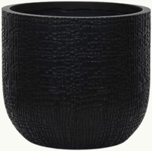 Vaso Capi Nature Skin Rotondo Antracite - Ø14cm - 13cm