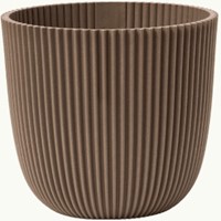 Bloempot Capi Nature Groove Warm Taupe Ø22 cm