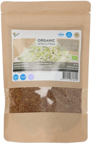 Organic Sprouting Alfalfa 250g – Medicago sativa (Large pack)