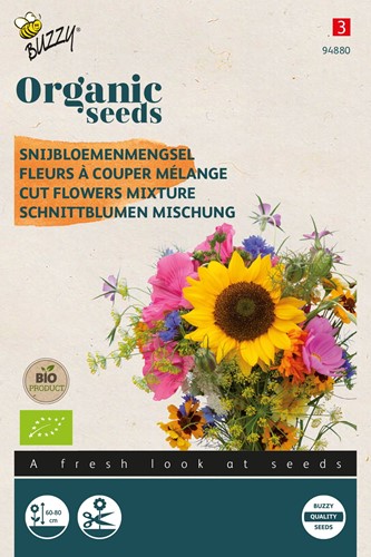 Snijbloemenmengsel – Buzzy Organic Seeds