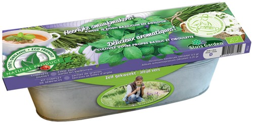 Kit germinatoio Erba Cipollina & Basilico (Semi Biologici)