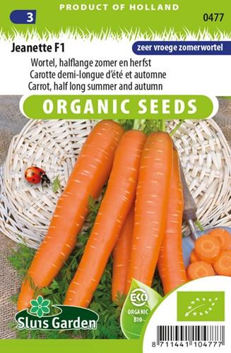 Carota semilunga estate e autunno Jeanette F1 EKO (Daucus carota sativus)