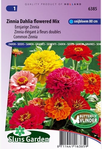 Zinnia a Fiore di Dalia Mix - Assortimento semi di Zinnia Dalia