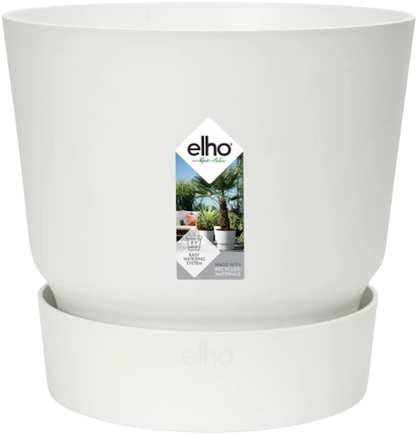 Vaso decorativo Greenville Round 30 cm Bianco - Elho