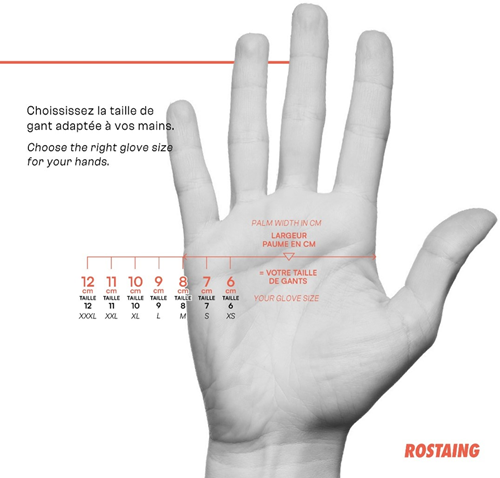 Guanti in pelle Rostaing idrorepellente per la dimensione attività di giardinaggio 9-3
