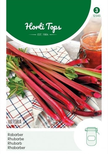 Rhubarb Victoria Seeds - Hortitops - Rheum Undulatum