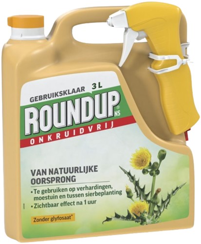 Erbicida Roundup NS Natural 3 L Pronto all'uso