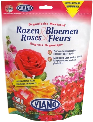 Rose e Rosaio Fertilizzante Organico 750 gr Doypack - Viano