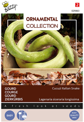 Selezione di Semi Ortaggi Ornamentali: Zucca Serpente cucuzi