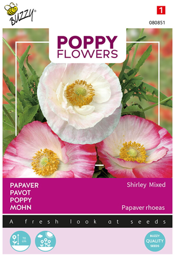Selezione semi Papaveri del mondo – Shirley mix (Papaver)