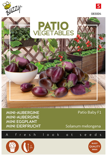 Mini melanzana Patio Baby F1 - Buzzy Patio Vegetables
