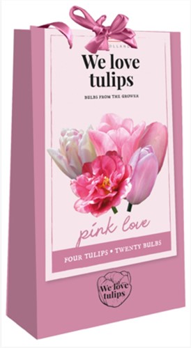We Love Tulips - Pink Love. Bulbi da fiore in borsetta