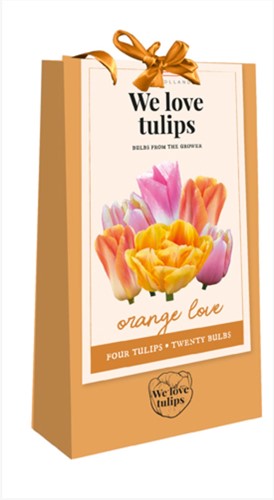 We Love Tulips - Orange Love. Bulbi da fiore in borsetta